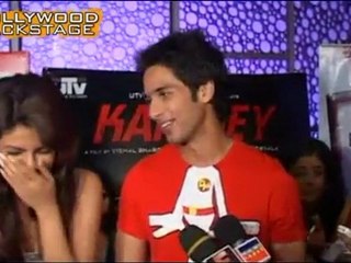 Priyanka and Shahid Cozying up