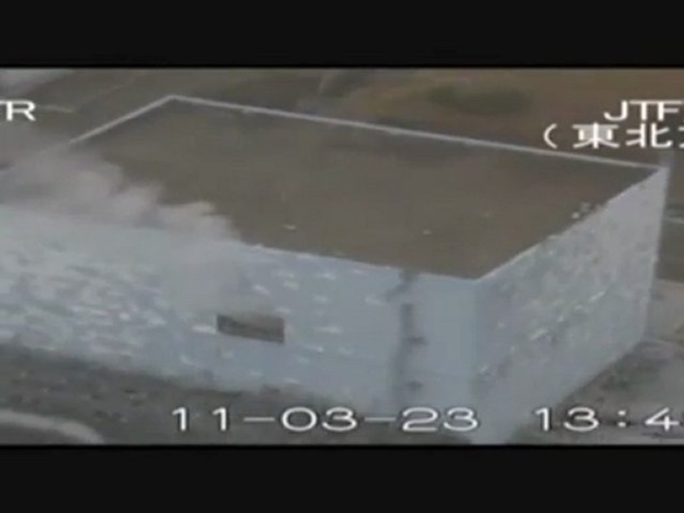 Aerials of Fukushima reveal smoke from damaged reactors