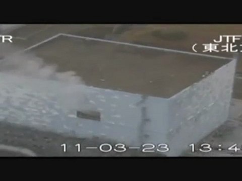 Aerials of Fukushima reveal smoke from damaged reactors