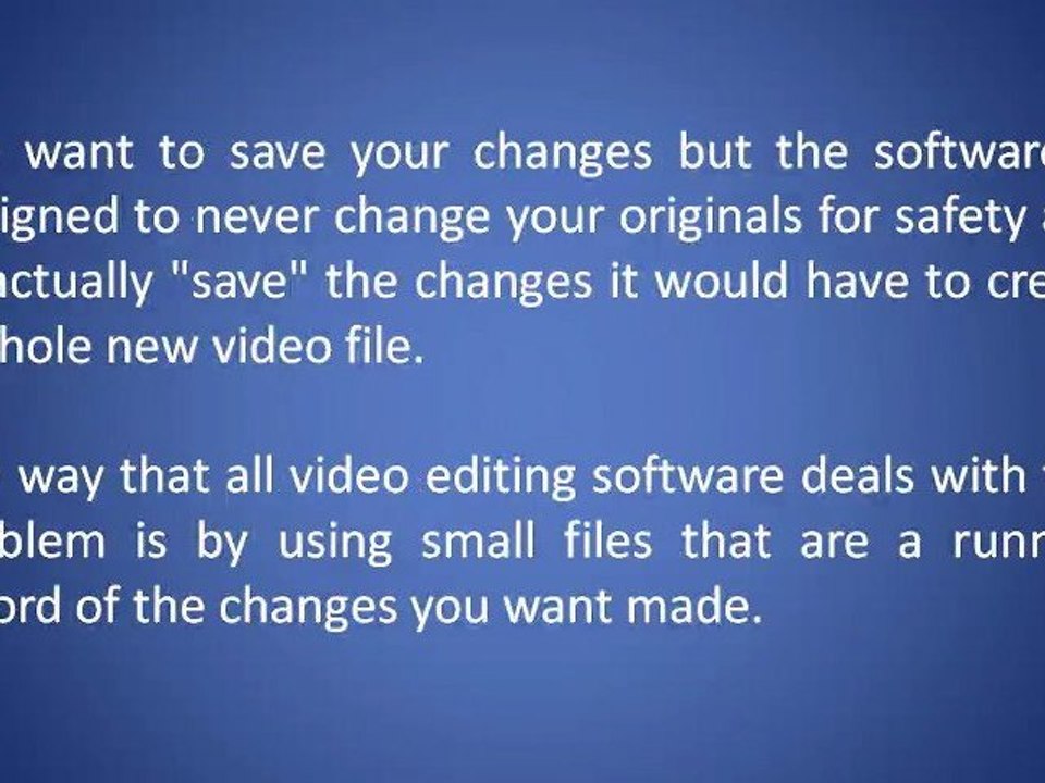 Selecting Video Editing Software - The User Interface