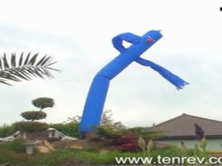 SKY-DANCER Bonhomme bleu gonflable, pour stand, foire, animation ....