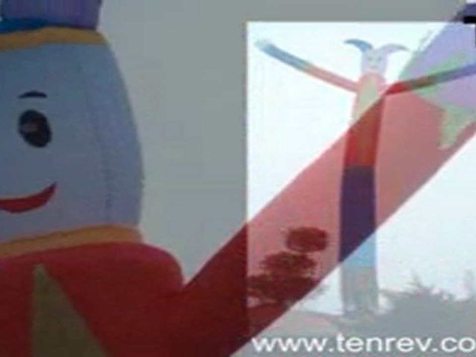 SKYS-DANCER gonflable Noël, fleur, joker, cuisinier pour restaurant,stand, animation,déco