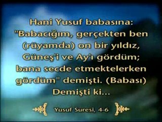 Hz Yusuf Yusuf Peygamberin Cocukken Gordugu Ruya