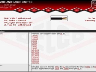 Tray Cable and VNTC Cable