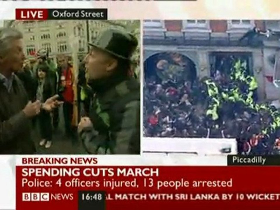 Tim Willcox at London demo