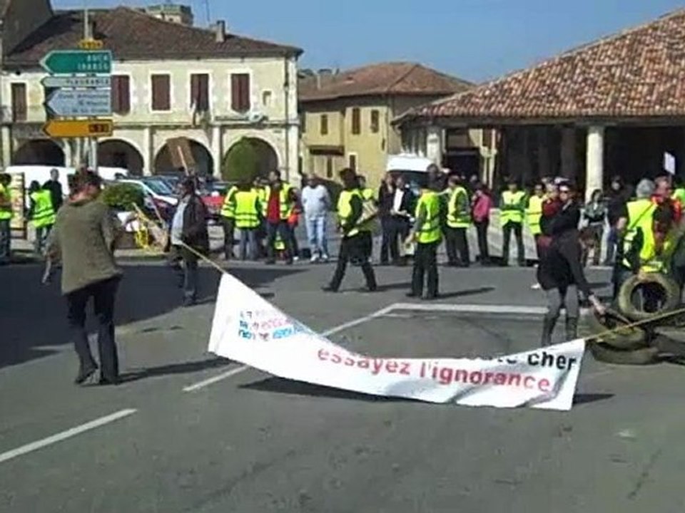 Manifestation à Mauvezin