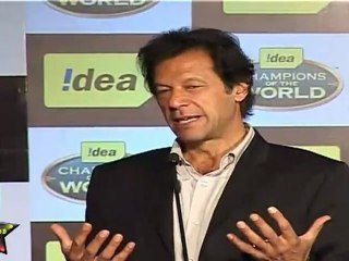 Imran Khan At  'Idea Champions Of The World' press meet.
