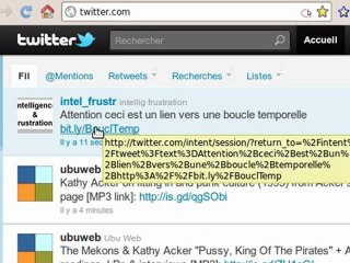 Boucle Temporelle twitter