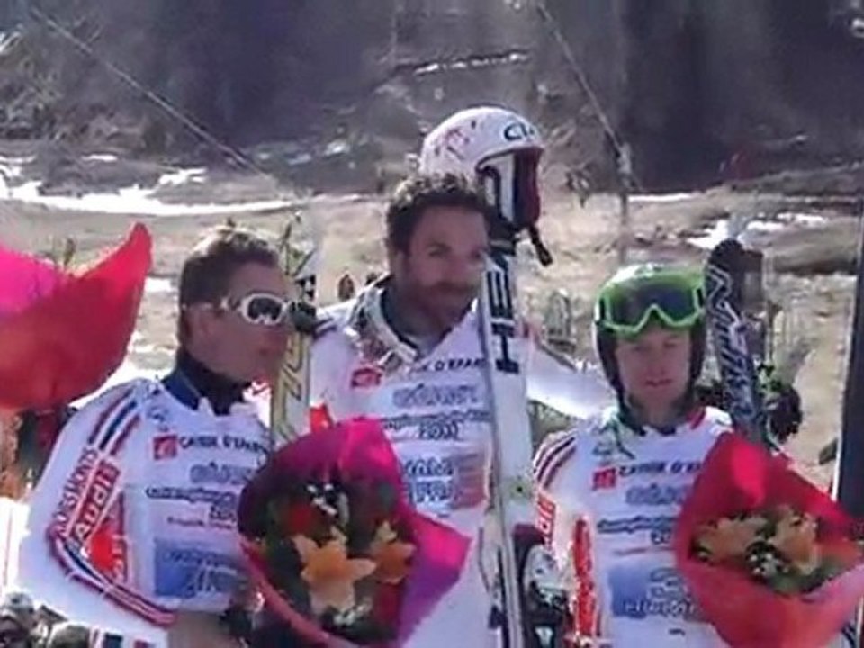 podium Championnat France Slalom Géant