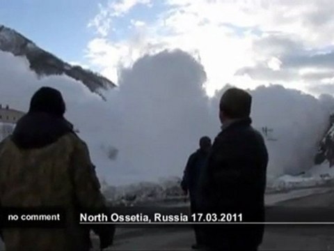 Russian soldiers create avalanche by firing artillery - no comment