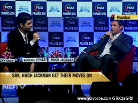 Conversation - SRK, Hugh Jackman & Kjo at FICCI Frames 2011 - Part 2