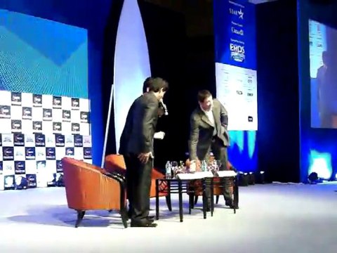Aishwarya Rai Bachchan, Shahrukh Khan and Hugh Jackman at FICCI event