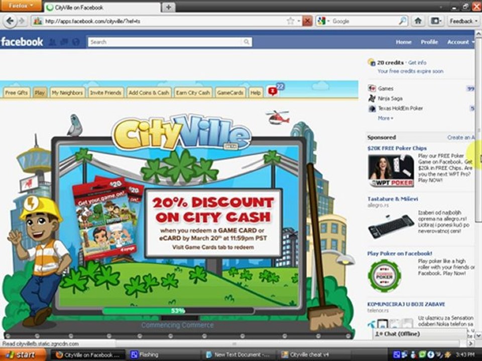 Cityville cheats & hacks tool for energy,cash,coins,goods,levels&population