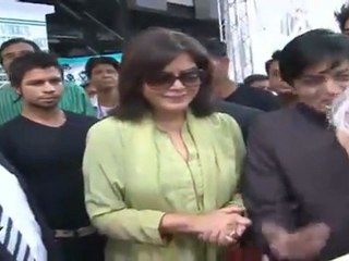 Zeenat Aman At Jewelry showroom  inauguration