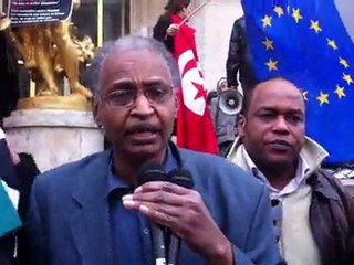 Manif avec les opposants Libyens