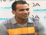 Zaheer Khan at Kromakay Salon For New Hair Makeover