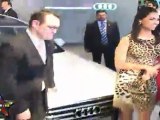 Very Hot Lara Dutta At Audi Showroom For Unveiling Sedan New Car