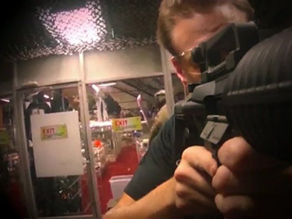 S-Thunder's M4 Style .43 cal Shell Ejecting Paintball Marker Demo