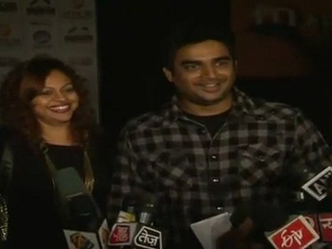 R.Madhvan With Wife At Rockstar Bryan Adams Music Concert