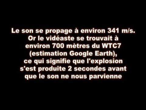 Une Explosion avant l'Effondrement du WTC7 (11 septembre 2001)