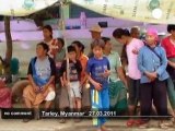 Myanmar's earthquake victims receive aid - no comment