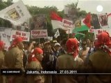Indonesians protest against international... - no comment