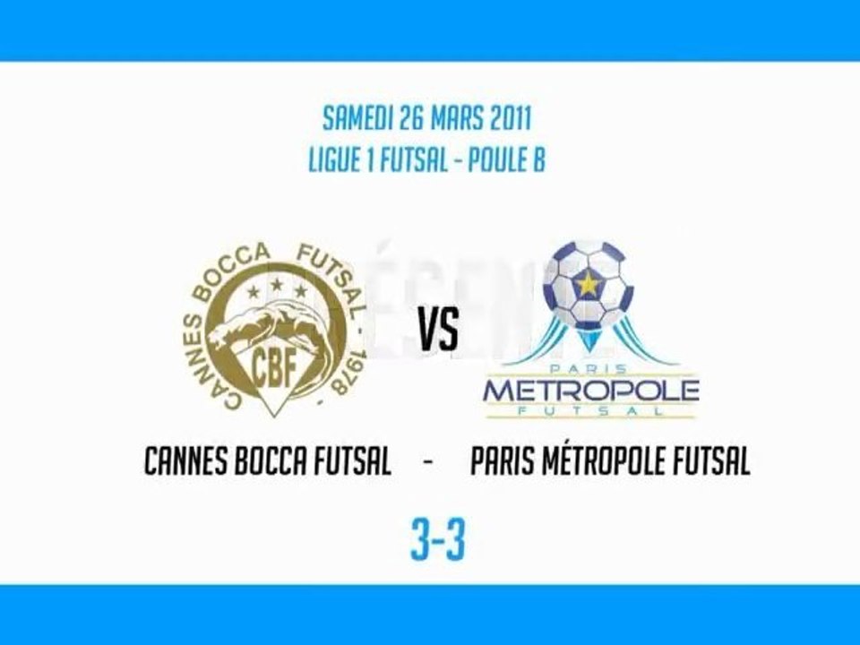[Ligue 1]  CBF - PARIS MÉTROPOLE FUTSAL - 26-03-2011