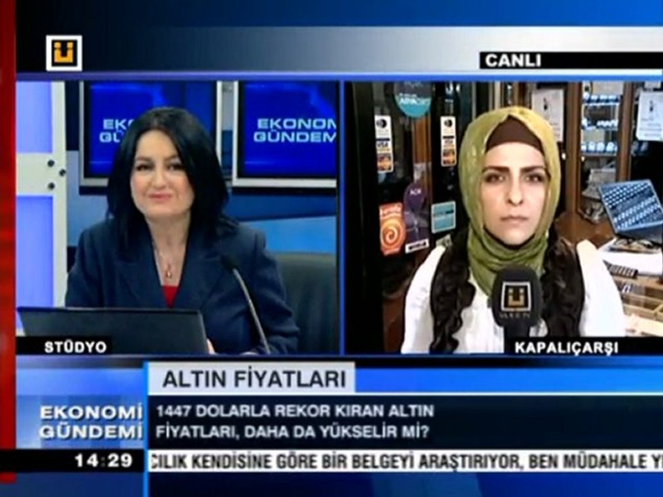 28 Mart 2011 Nagehan Hüküm Kapalıçarşı ya 3G ile canlı bağlantı