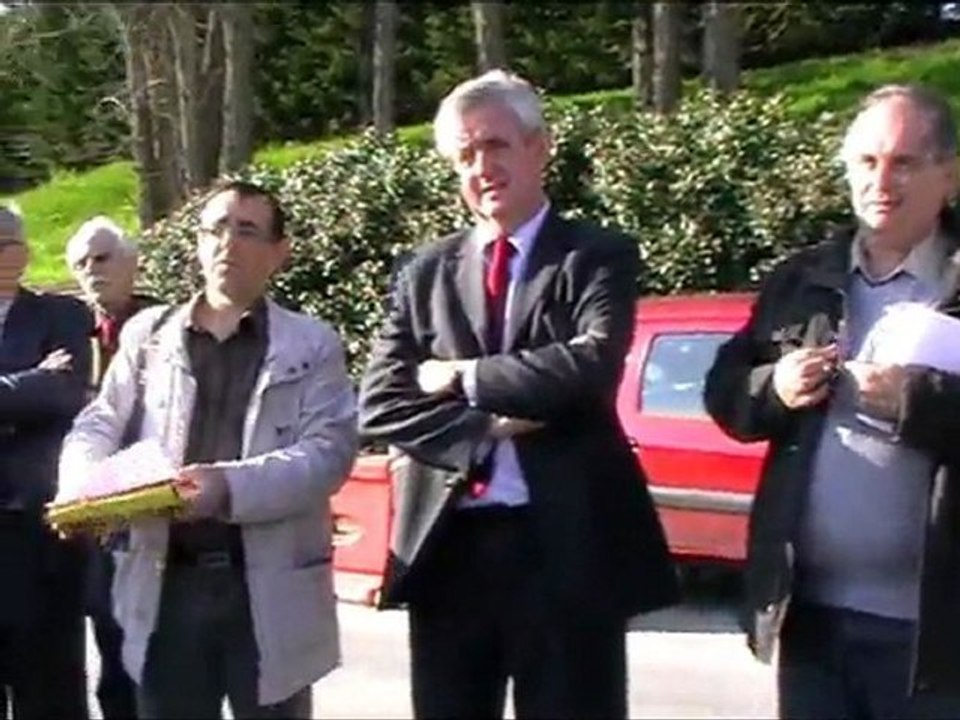 Visite du chantier du Pont Auger, à Chécy