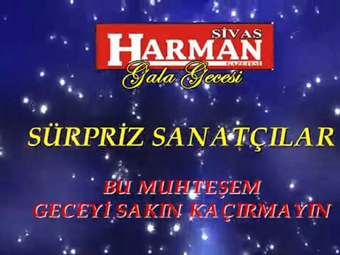 Müslüm TÜRKCAN SİVAS HARMAN GAZETESİ GALA GECESİ