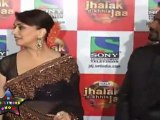 Pretty Madhuri Dixit In Brown Saree With Remo At 'Jhalal Dikhla Jaa'