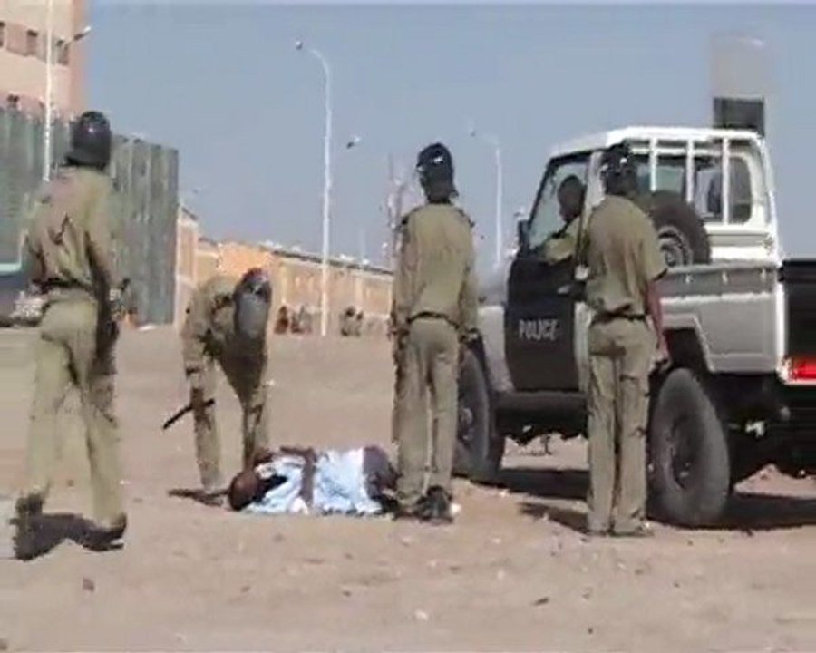 répression violente d'une manifestation à Nouakchott, Mauritanie