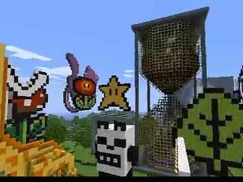 minecraft koreus ville 4 avec le vaisseau d' albator