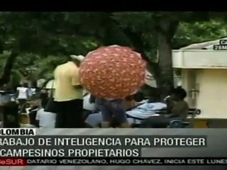 Colombia defiende a líderes campesinos amenazados