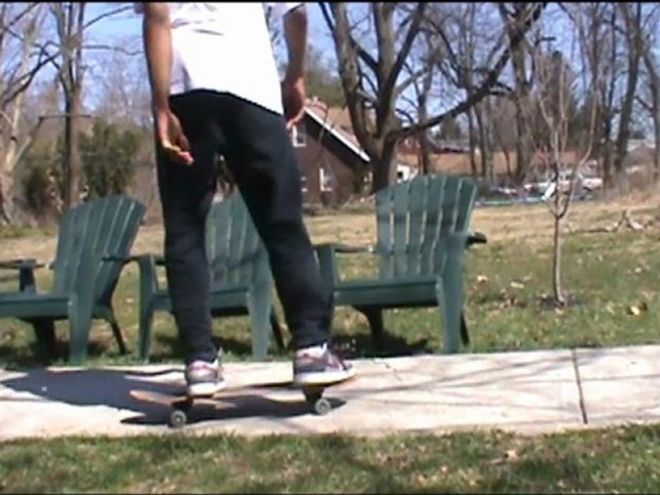 Nice Triple kickflip slo-mo