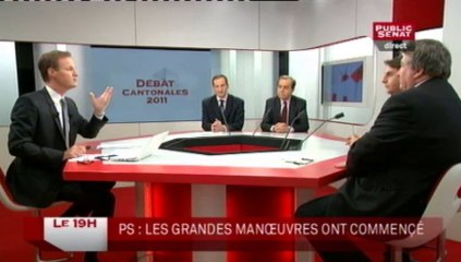LE 19H,Roger Karoutchi, Jean Desessard et Jean Glavany