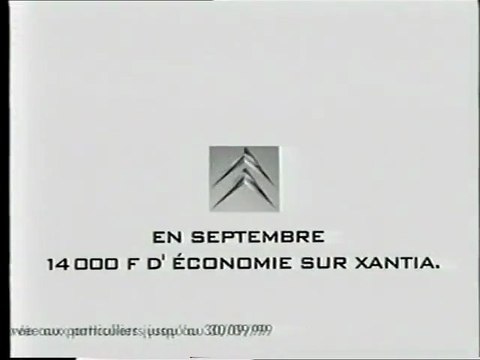 Publicité Xantia Citroën 1999