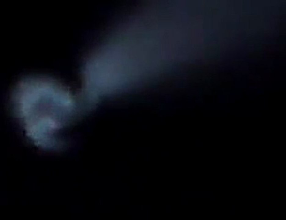 UFO or missile trace over Siberia