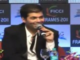 Hollywood King Hugh Jackman Shakes Legs With Shahrukh Kahn At FICCI Frames 2011