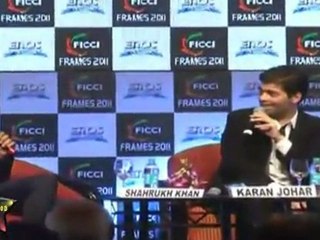 Hugh Jackman,Shahrukh Khan,Aishwarya Bachchan, Karan Johar FICCI Frames 2011