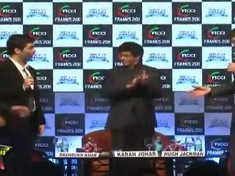 Hollywood Star Hugh Jackman At FICCI Frames 2011