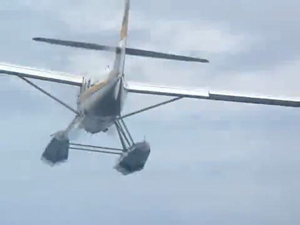 boat plane close call