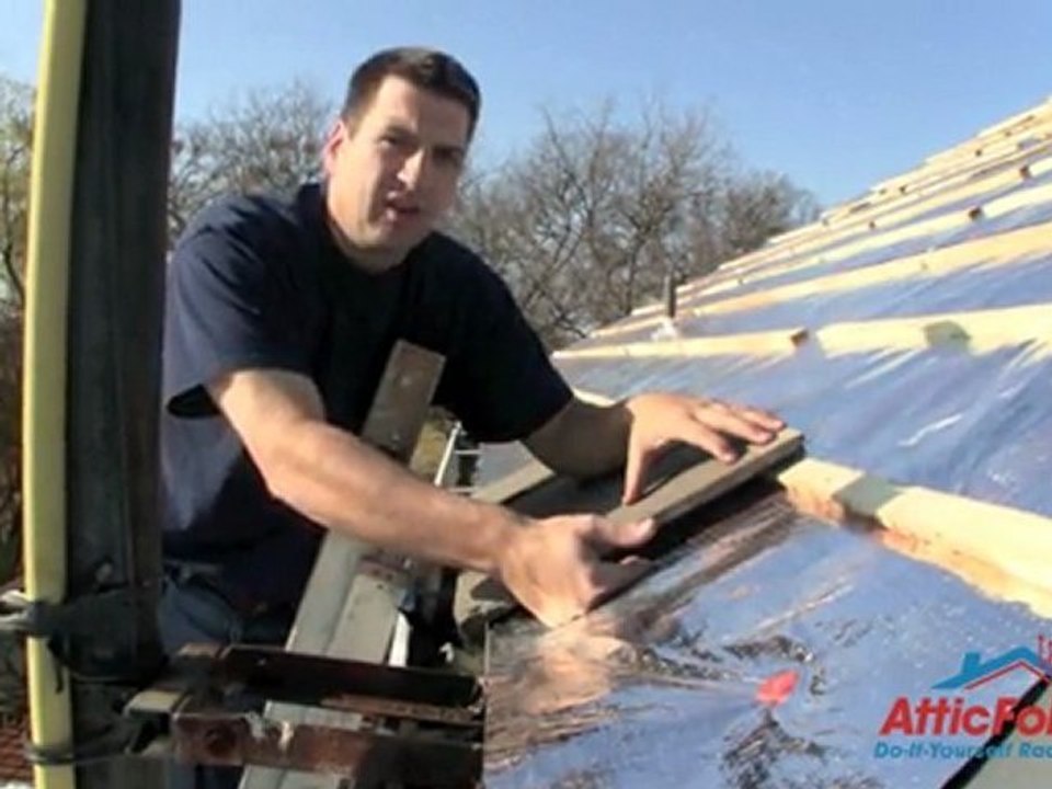 How To Install AtticFoil® Radiant Barrier Foil Insulation Under Metal, Tile or Concrete Roofing Systems