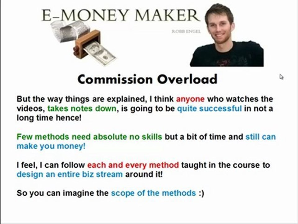 Commission Overload Review Video | E-Money Maker