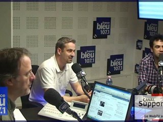 Tribune PSG avec Alex Goude