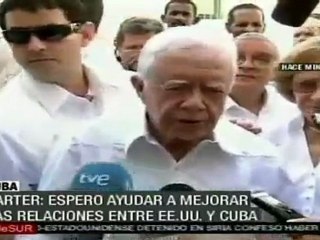 Se reunirá ex presidente Carter con Raúl Castro en La Haba