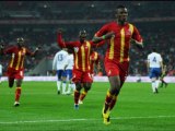 England 1-1 Ghana Caroll, Gyan superb-strike