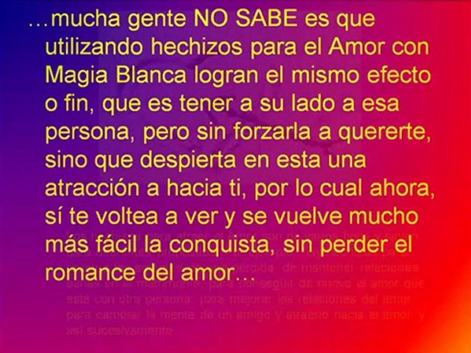 Existen Los Hechizos del Amor?