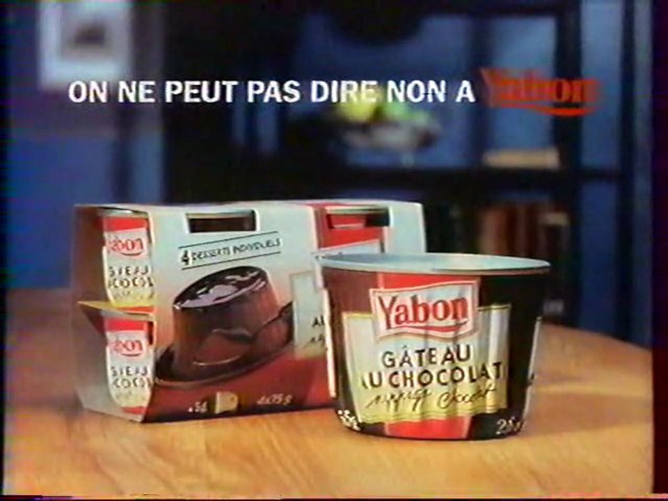 Publicité Gâteau Au Chocolat Yabon 1992