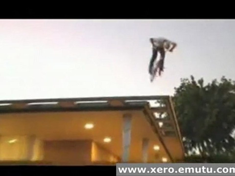 front flip off roof goes wrong